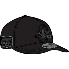 Load image into Gallery viewer, Lethal Threat Black Crash & Burn Fitted Baseball Cap