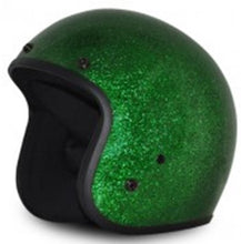 Load image into Gallery viewer, Classic Green Metal Flake 3/4" Helmet