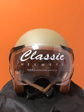 Load image into Gallery viewer, Classic Aviator Dull Desert Storm 3/4" Helmet