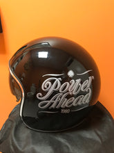 Load image into Gallery viewer, Zox Route 80 Black Power Ahead 3/4" Helmet