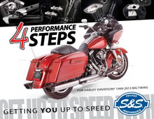 Load image into Gallery viewer, S&S 550-0146  Jet Hot Ceramic Black w/Chrome Tips SPO Oval Mufflers for Touring Models