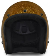 Load image into Gallery viewer, Classic Gold Metal Flake 3/4" Helmet