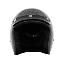 Load image into Gallery viewer, Classic Silver Metal Flake 3/4" Helmet (DISPLAY MODEL)