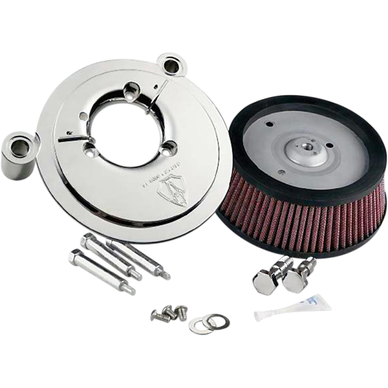 Arlen Ness 18-512 Big Sucker Stage I Air Cleaner Kit with Chrome Backing Plate fits 08-13 Touring Models