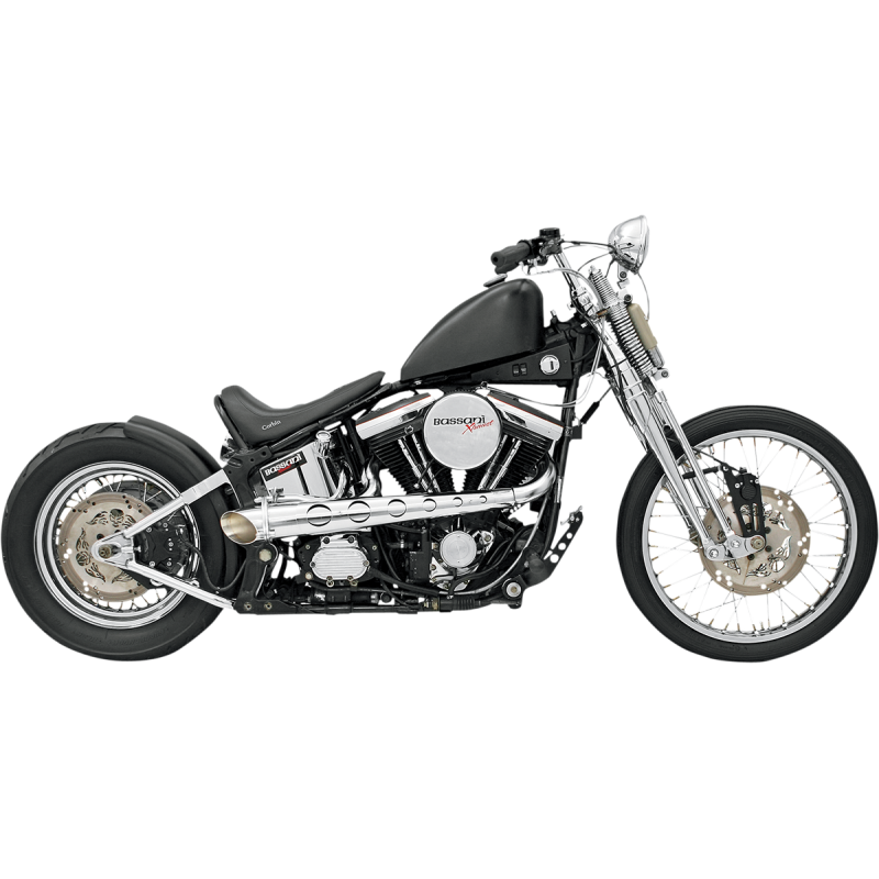 Covingtons Customs 12112 Chrome Hot Rod 2:1 Exhaust fits 86-11 Softails, 91-09 Dynas, 87-84 FXRs (some exceptions)