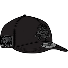 Load image into Gallery viewer, Lethal Threat Black Crash &amp; Burn Fitted Baseball Cap
