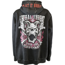 Load image into Gallery viewer, Lethal Threat Men&#39;s Black  Living the Nightmare Pullover Hoodie
