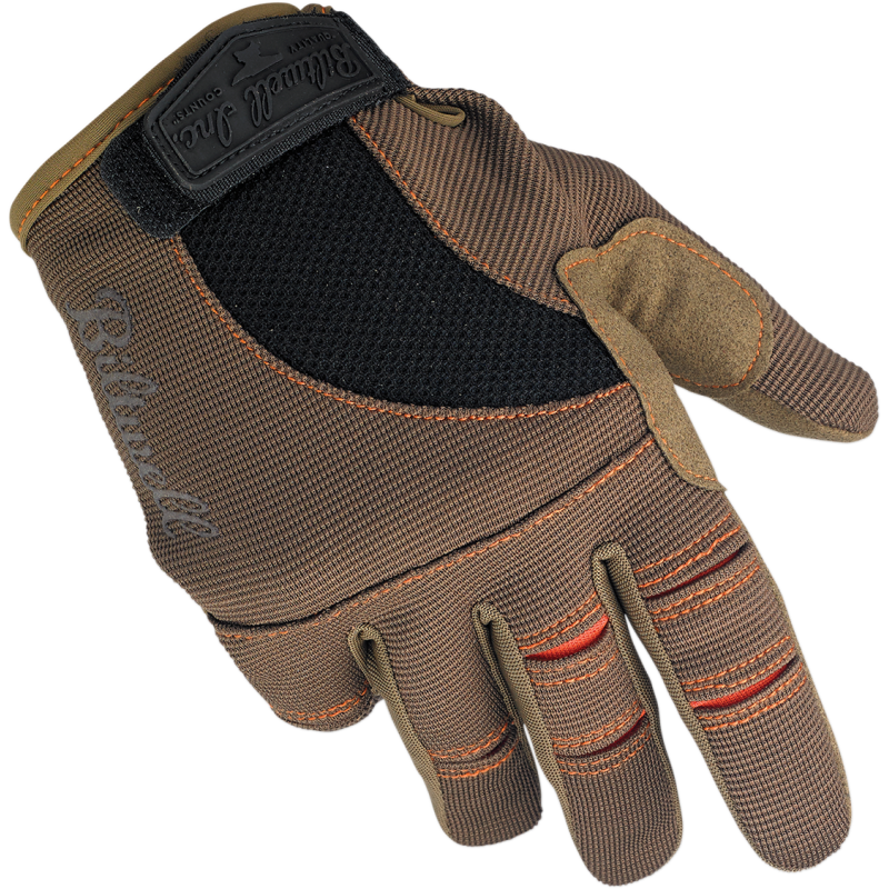Biltwell Men's Brown/Orange/Black  Moto Gloves