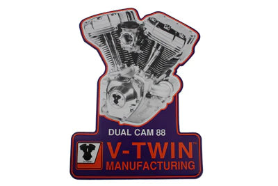 V-Twin 48-0033 Harley Twin Cam 88 Engine Tin Sign