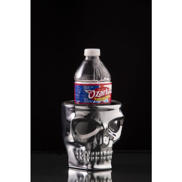 Kruzer Kaddy Chrome Skull Cup Holder 6113