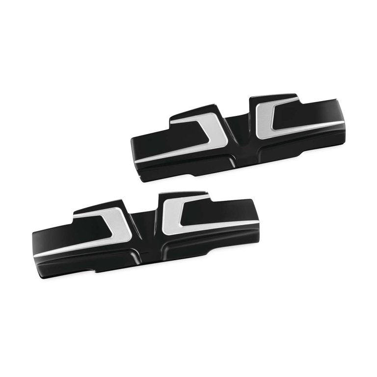 Kuryakyn Bahn 6920 Tuxedo Finish Rocker Cover Accents for Twin Cam Models