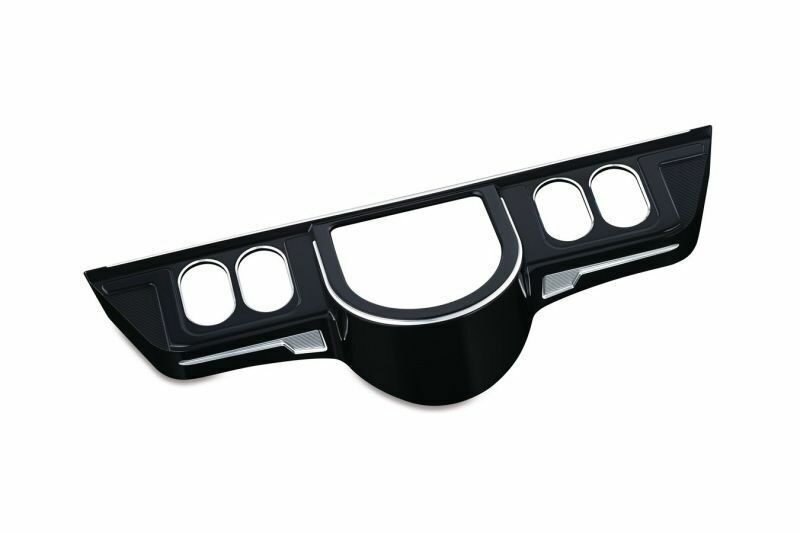 Kuryakyn Bahn 6936 Tuxedo Finish Switch Panel Accent for 96-13 Touring Models
