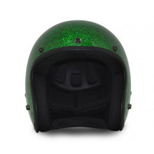 Load image into Gallery viewer, Classic Green Metal Flake 3/4&quot; Helmet
