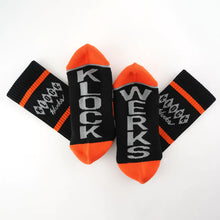 Load image into Gallery viewer, KlockWerks KWA-0350 Men&#39;s Orange/Black/Grey Crew Neck Socks
