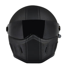 Load image into Gallery viewer, Classic XR Superstreet Dull Carbon Fibre w/Black Stripe Full Face Helmet
