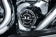 Load image into Gallery viewer, Kuryakyn Bahn 6930 Tuxedo Finish Timing Cover for Twin Cam Models
