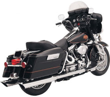Load image into Gallery viewer, Bassani FLH-523S Chrome 4&quot; Scallop Tip Touring Mufflers
