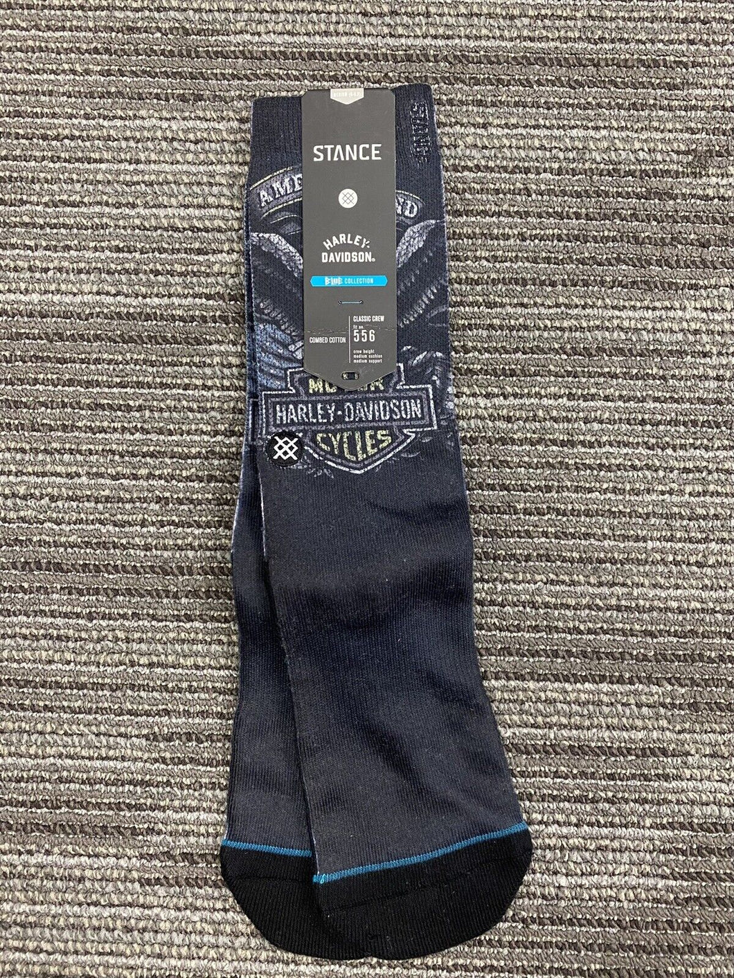 BA50-251 Men's Stance Harley Davidson  Black w/American Legend Emblem Socks