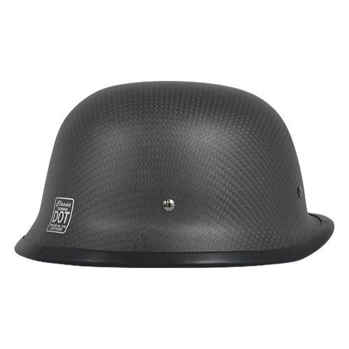 Classic German Dull Carbon Fibre 1/2 Helmet (DISPLAY MODEL)