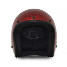 Load image into Gallery viewer, Classic Red Metal Flake 3/4&quot; Helmet
