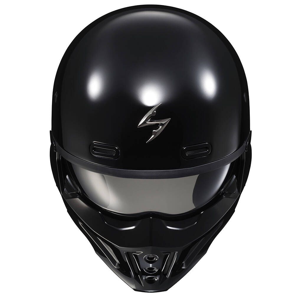 Scorpion Exo Covert X Gloss Black Unique Modular Full Face Helmet