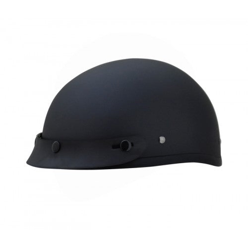 Classic Beanie With Visor Dull Black 1/2 Helmet