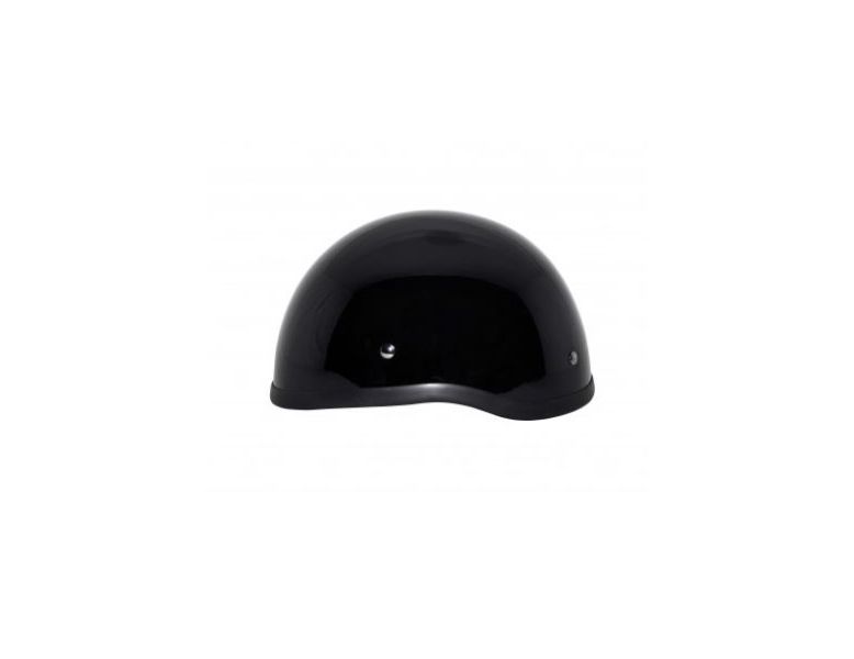Classic Beanie No Visor Gloss Black 1/2 Helmet