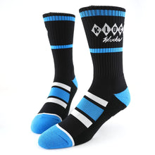 Load image into Gallery viewer, KlockWerks KWA-0351 Men&#39;s Black/Blue/White Crew Neck Socks
