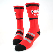 Load image into Gallery viewer, KlockWerks KWA-0349 Men&#39;s Red/Black/White Crew Neck Socks
