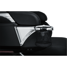 Load image into Gallery viewer, Küryakyn 1692 Chrome Passenger Drink Basket w/Mount for Touring Models 2014  and up
