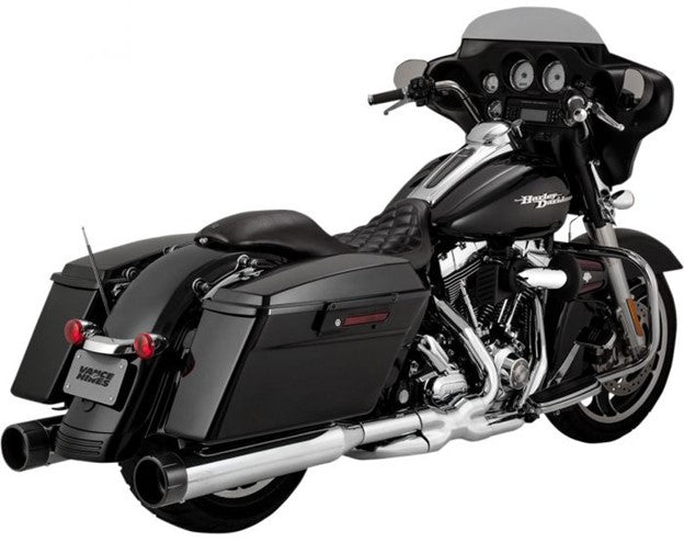 Vance & Hines 16559  Chrome w/Black Tips Raider 450  Touring Mufflers