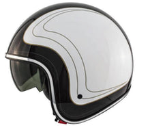 Load image into Gallery viewer, Zox Route 80 Klassic Glossy White  3/4&quot; Helmet (Display Model)
