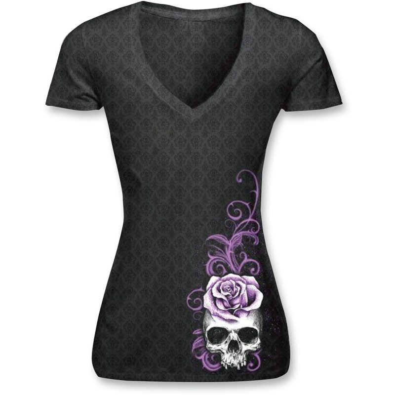 Lethal Angel Women's Grey Corset T-Shirt