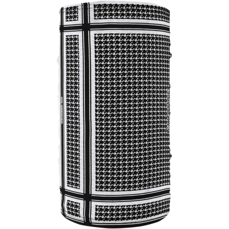 Zan Houndstooth Black & White Fleece Lined Motley Tube