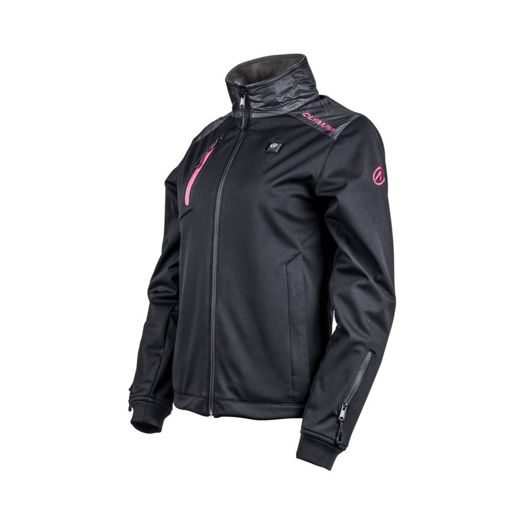 Olympia Ladies North Bay Black w/Pink Accents Heated Jacket