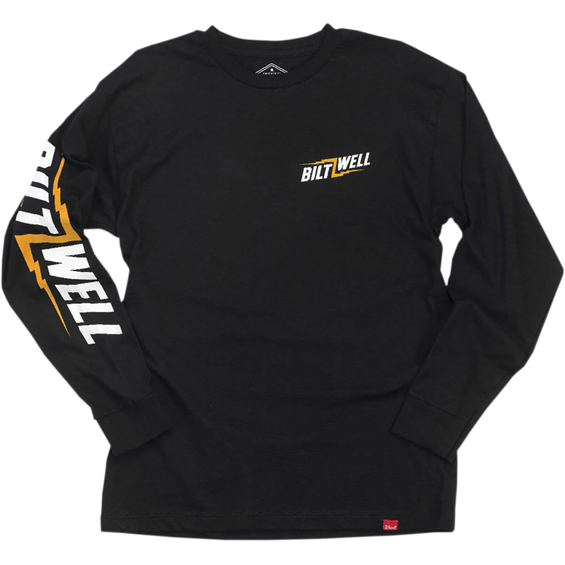 Biltwell Men's Long Sleeve Bolt Black T-Shirt