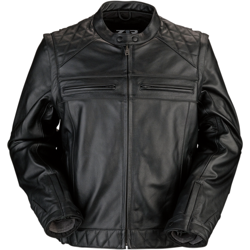 Z1R Men's Black Leather 3 in 1 Jacket