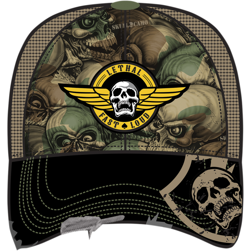 Lethal Threat Fast & Loud Camo Snap Back Ball Cap
