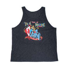 Load image into Gallery viewer, BA Machine Unisex Grey Retro Tank Top
