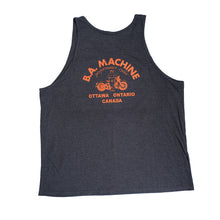 Load image into Gallery viewer, BA Machine Unisex Grey Retro Tank Top
