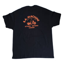 Load image into Gallery viewer, BA Machine Men&#39;s  Black Retro T-Shirt
