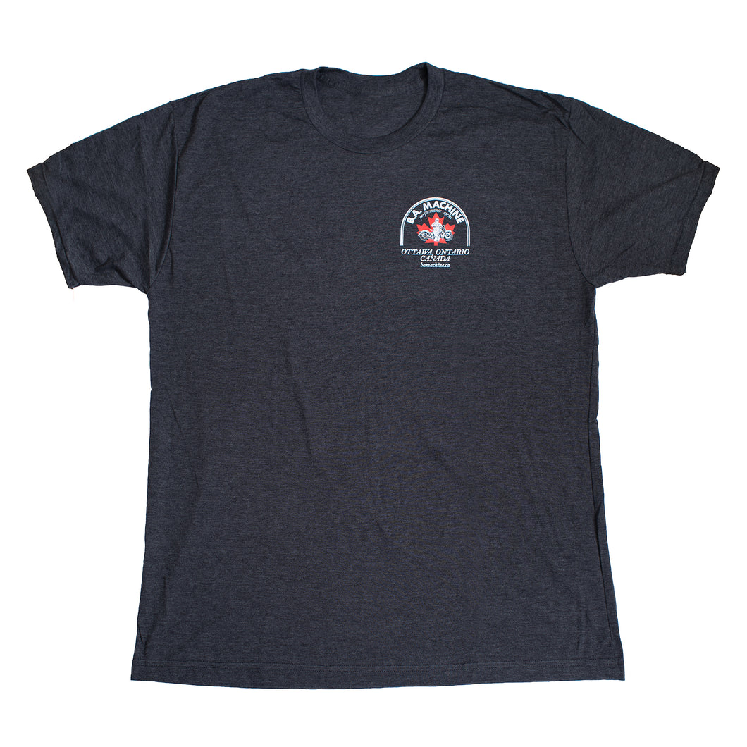 BA Machine Men's Dark Grey Logo T-Shirt