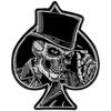 Hot Leather Top Hat Skull Patch